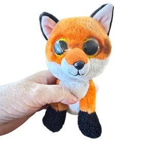 Ty Beanie Boos Foxy Fox Plush Big Eyes Stuffed Animal Toy Kids